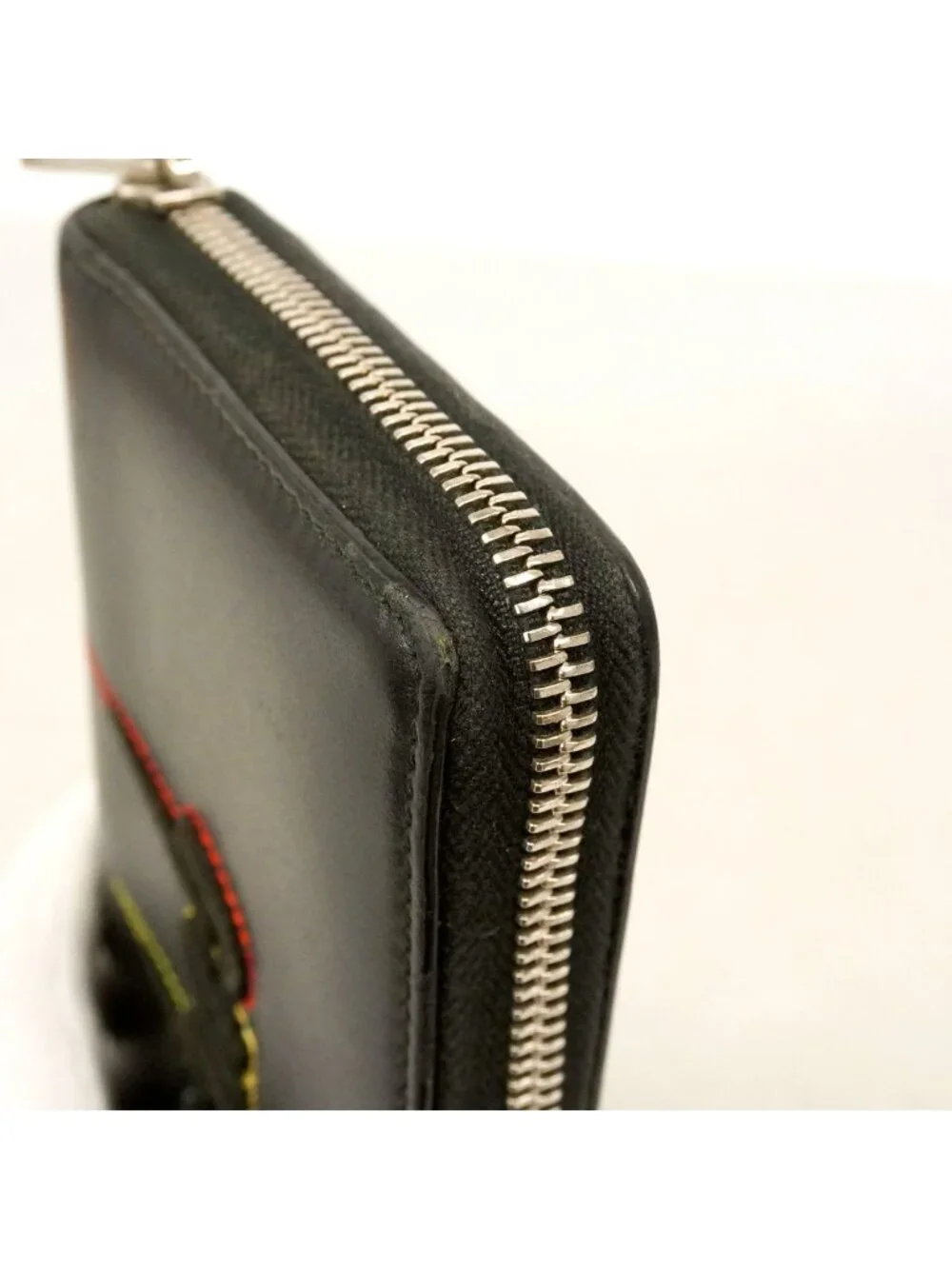 Gucci Wallet Blade Leather Black Silver